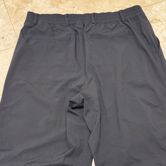 GAP FIT HIGH-RISE WIDE LEG RUNAROUND BLACK TROUSERS PANTS -SIZE LARGE- NWOT - Picture 3 of 9